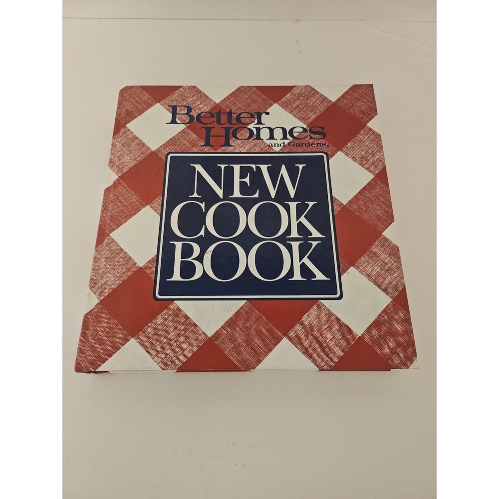 Better Homes and Gardens New Cook Book 1989 Red Gingham Plaid Hardcover Vintage